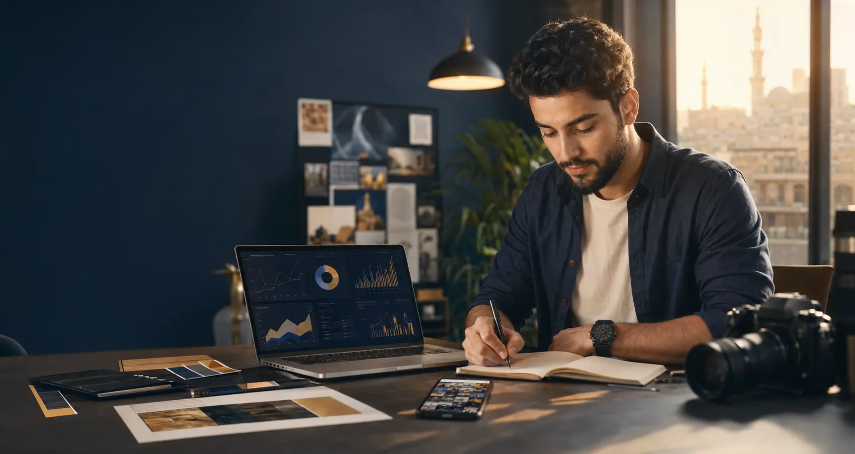 مساحة عمل للتسويق الرقمي وصناعة المحتوى في AK-AD media